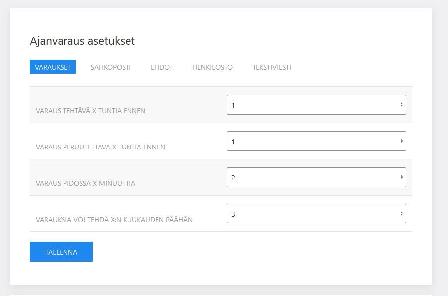 Asetukset