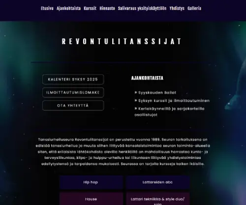 Projekti Revontulitanssijat